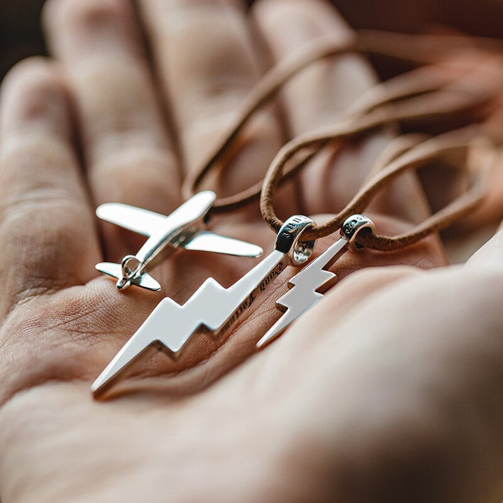 Fortune Bolt Pendant Necklace