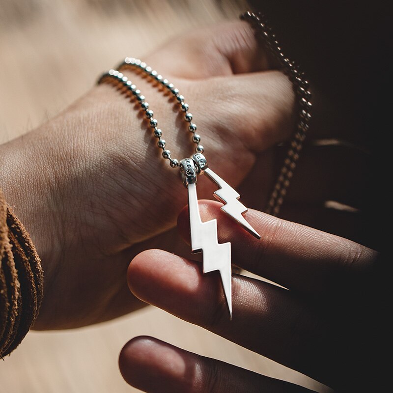 Fortune Bolt Pendant Necklace