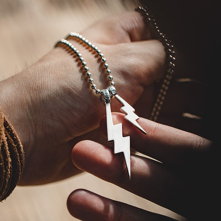 Fortune Bolt Pendant Necklace