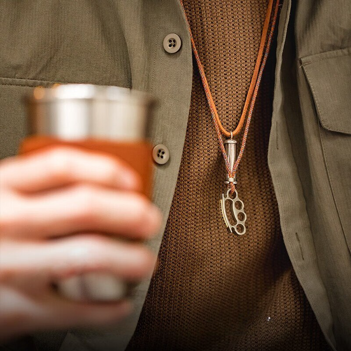 Knuckle Duster Pendant Necklace