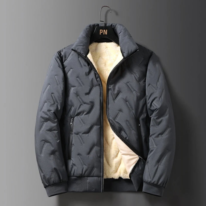 Sherpa Lined Baseball Jacket