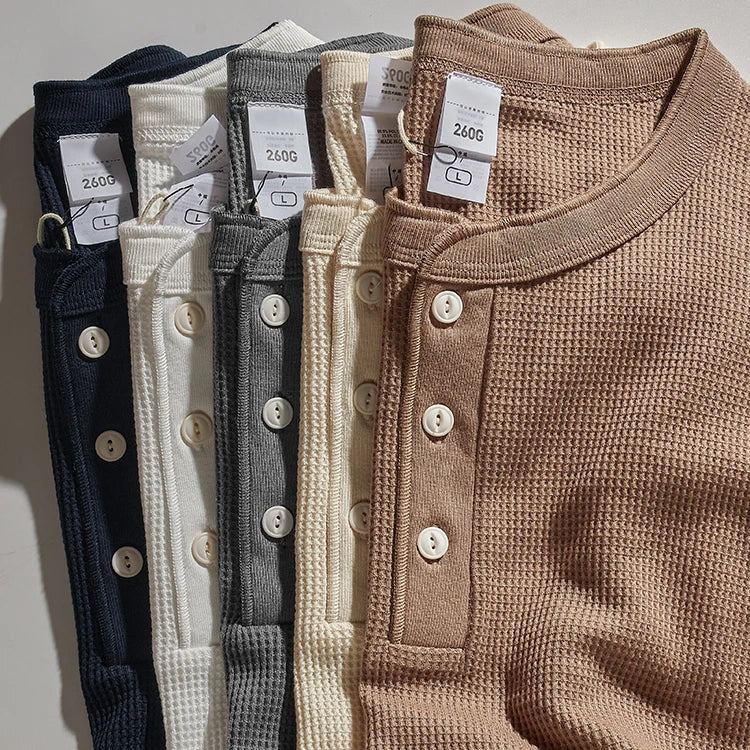 Peruvian Waffle Henley (260g)