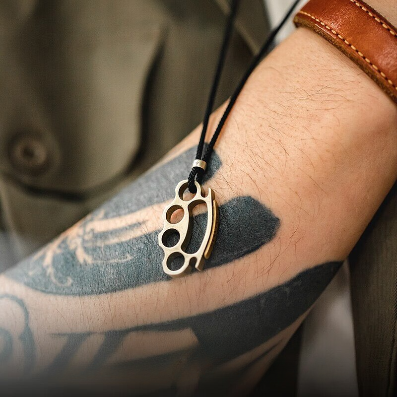 Knuckle Duster Pendant Necklace