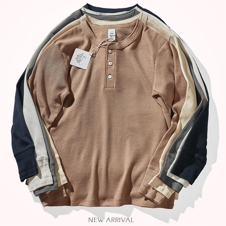 Peruvian Waffle Henley (260g)