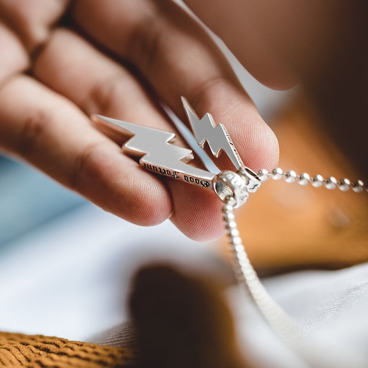 Fortune Bolt Pendant Necklace